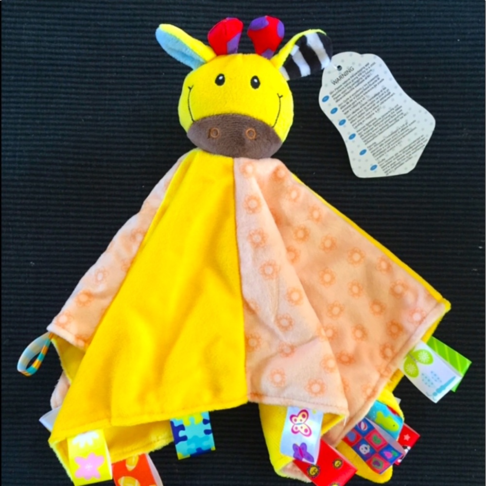 Animal Head Security Blanket -Giraffe